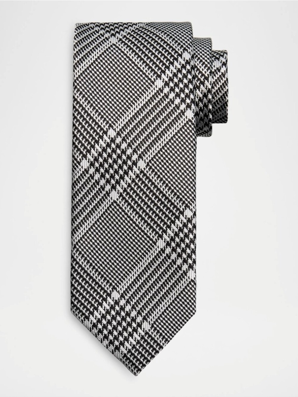 TOM FORD- Men's Prince of Wales Grid Check Silk Tie